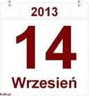 Sobota, 14 wrzesień 2013